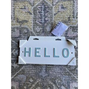 Hearth & Hand With Magnolia (Hello) Metal Sign